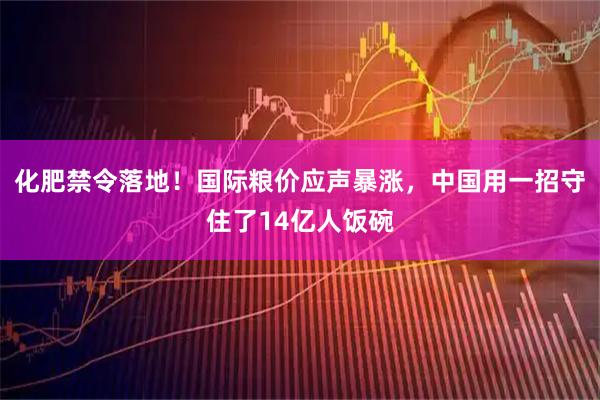化肥禁令落地！国际粮价应声暴涨，中国用一招守住了14亿人饭碗